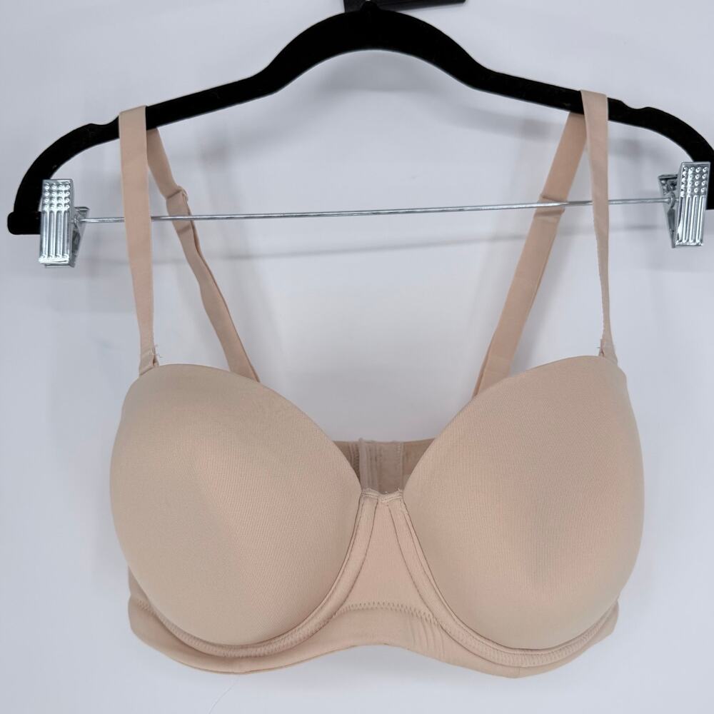 Wacoal Red Carpet Convertible Strapless Bra 34DD Nude Beige 854119 w Straps